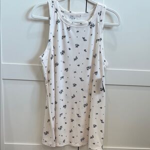 Torrid size 2 super soft rib high neck tank ditsy floral